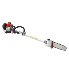 Gas Pole Saw 25CC 2-Stroke Extendable Cordless Tree Trimmer 12 in Cutting Bar