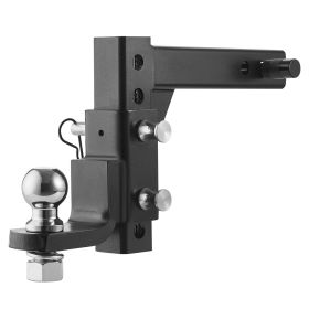 Adjustable Trailer Hitch 2" Receiver 9" Drop Ball Mount Hitch 7500 lbs Black