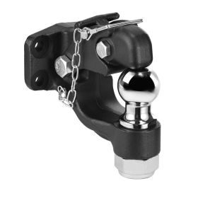 Pintle Hitch Combination 2" Hitch Ball for 2.5" to 3" Lunette Ring 20000 lbs