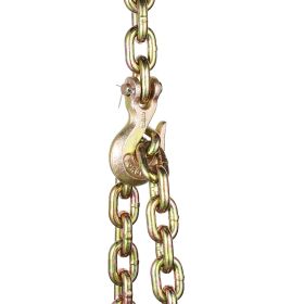 VEVOR Binder Chain G80 Tie Down Tow Chain with Hooks 3/8"x10.3' 2 Pack 7100 lbs