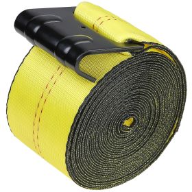 VEVOR Winch Straps, 4" x 40', 6000 lbs Load Capacity, 18000 lbs Break Strength, Truck Straps with Flat Hook