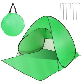 Pop Up Beach Tent Sun Shade Shelter Anti-UV Automatic Waterproof Tent Canopy for 2/3 Man w/ Net Window Storage Bag for Outdoor Beach Camping Fishing P (Option: PopUpBeachTent Green)